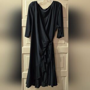 KIYONNA Whimsy Wrap Black Dress NWT Size: 4X